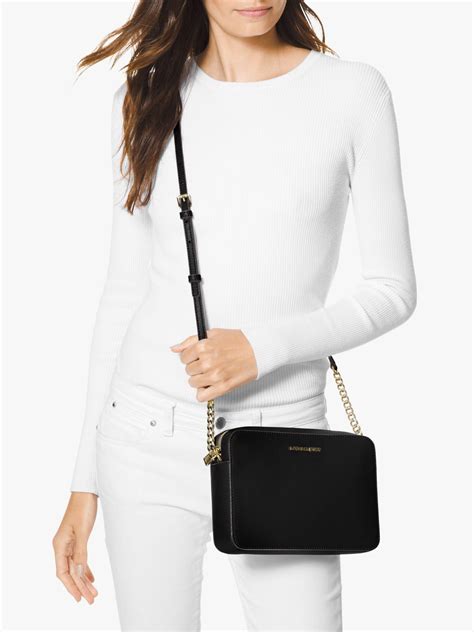 michael kors women's jet set large crossbody bag|Michael Kors jetset crossbody bag.